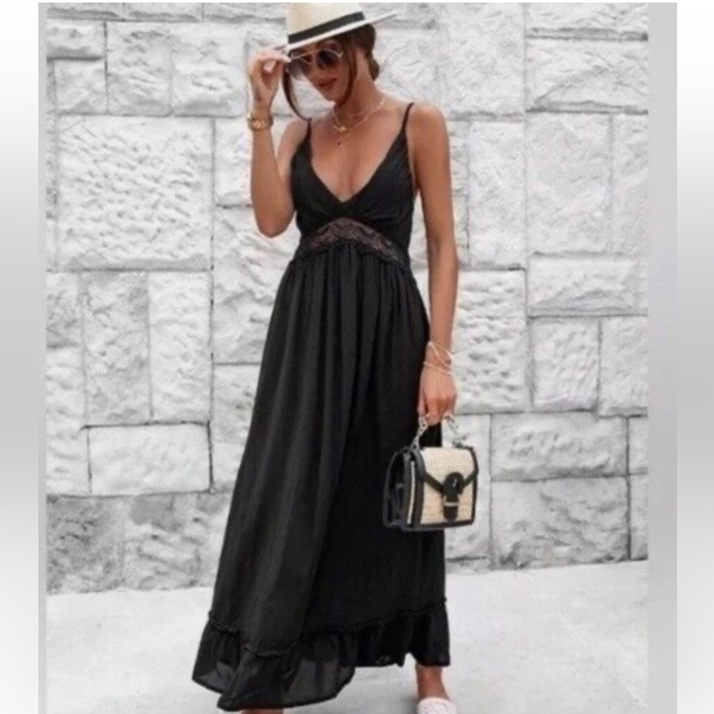 NWT JASON WU Cotton Black Dress SZ M